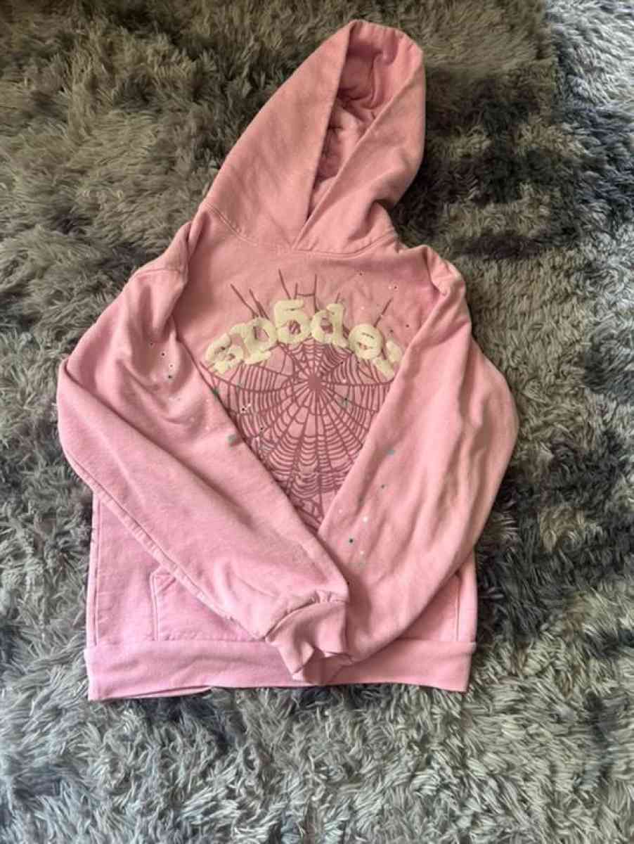 Pink Sp5der Hoodie text me before buying