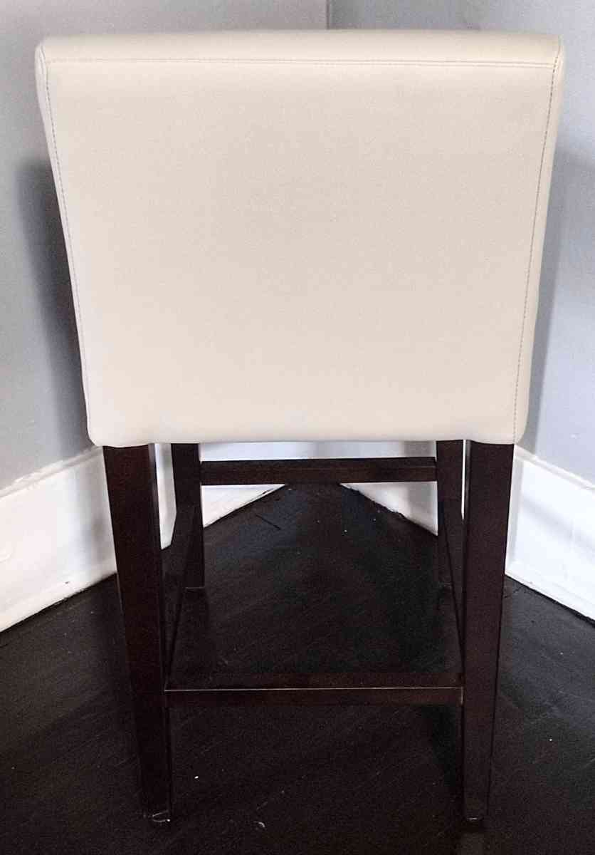 Elijah Light Gray Faux Leather Bar Counter Stool