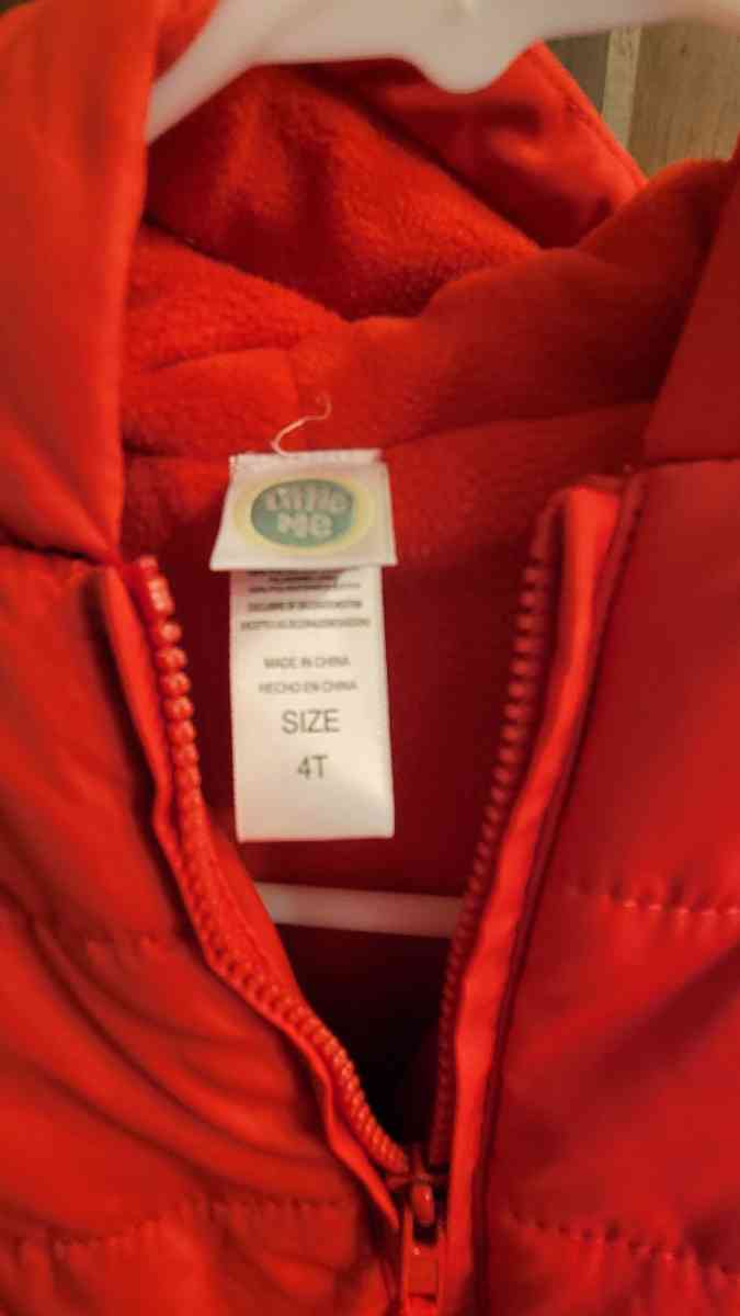 4T red winter coat