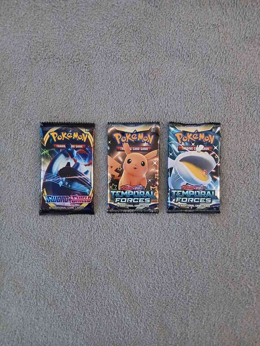 5 Pokemon 10 Trading Cards Booster Packs 2022 2024