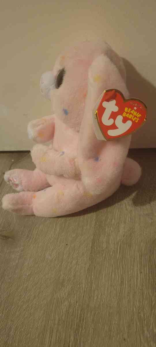 The Beanie Babies Collection Bellies easter may rabbit MINT