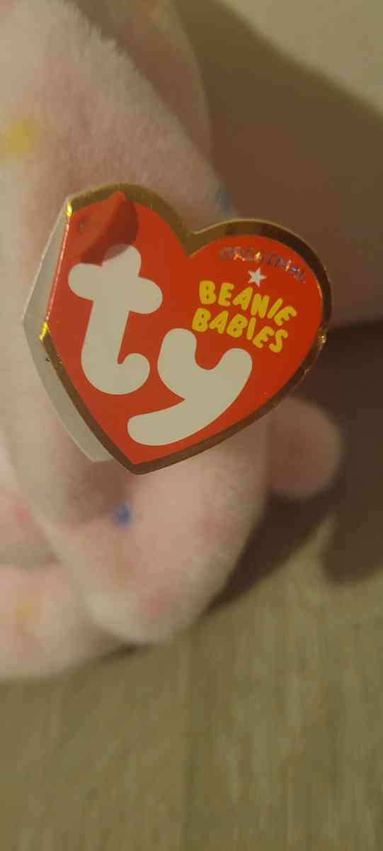 The Beanie Babies Collection Bellies easter may rabbit MINT