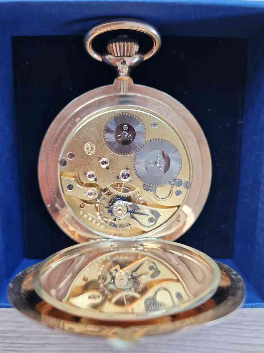 RARE FANCY HAND SOLID 14 K GOLD IWCSchaffhausen Pocket Watch - Addison, Michigan - FleaMarketBay