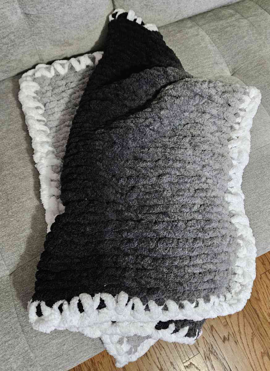 Black Ombre Throw - Durham, North Carolina - FleaMarketBay