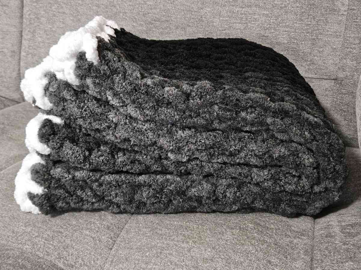 Black Ombre Throw - Durham, North Carolina - FleaMarketBay