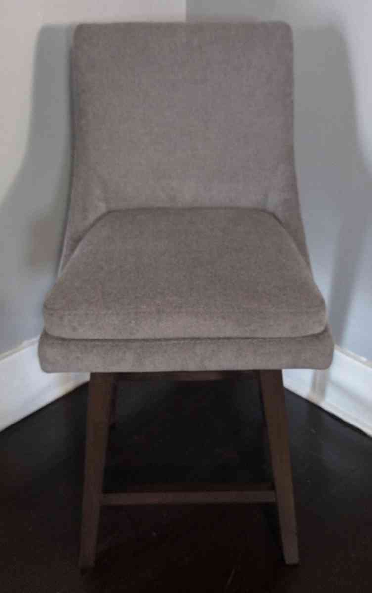 Lissa Fog Fabric Swivel Counter Stool Set