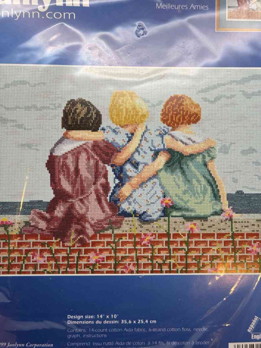 1048PSS Janlynn 21128  Best Friends  Counted Cross Stitch