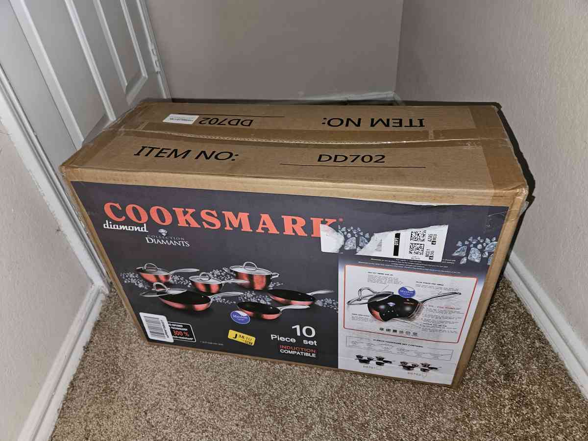 Brand New Nonstick Red Pots and Pans Set