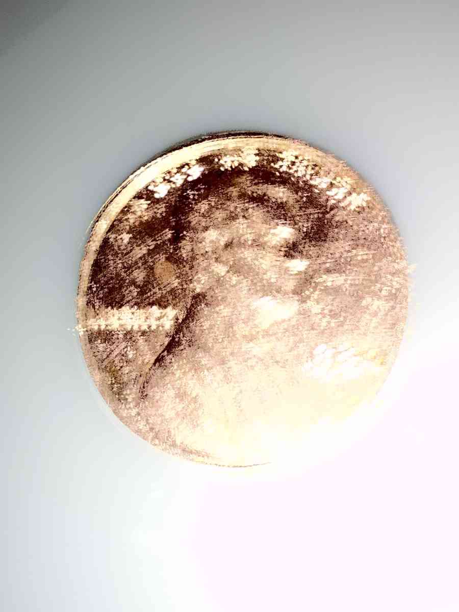1982 filled D penny with date stamp error - San Francisco, California - FleaMarketBay