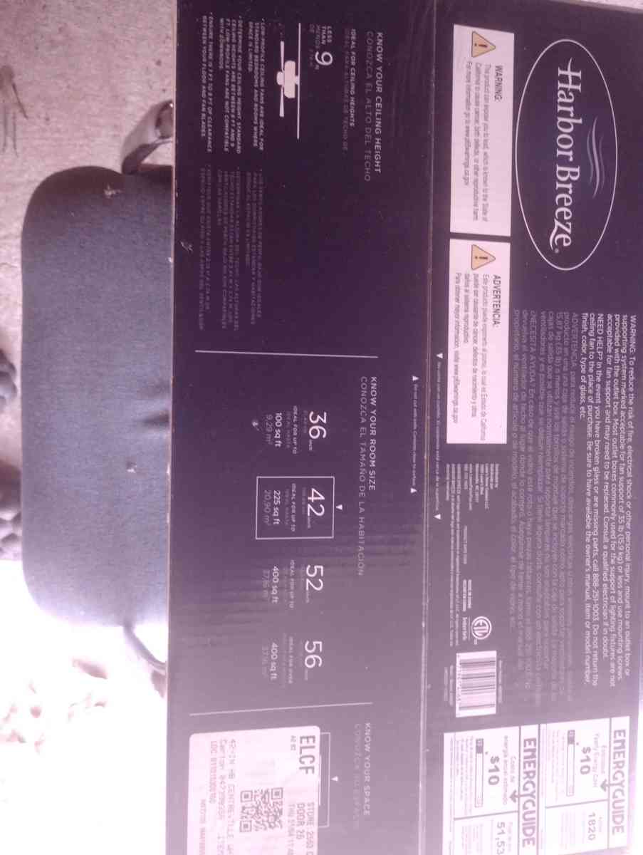 The Harbor Breeze Centreville 42in Ceiling Fan