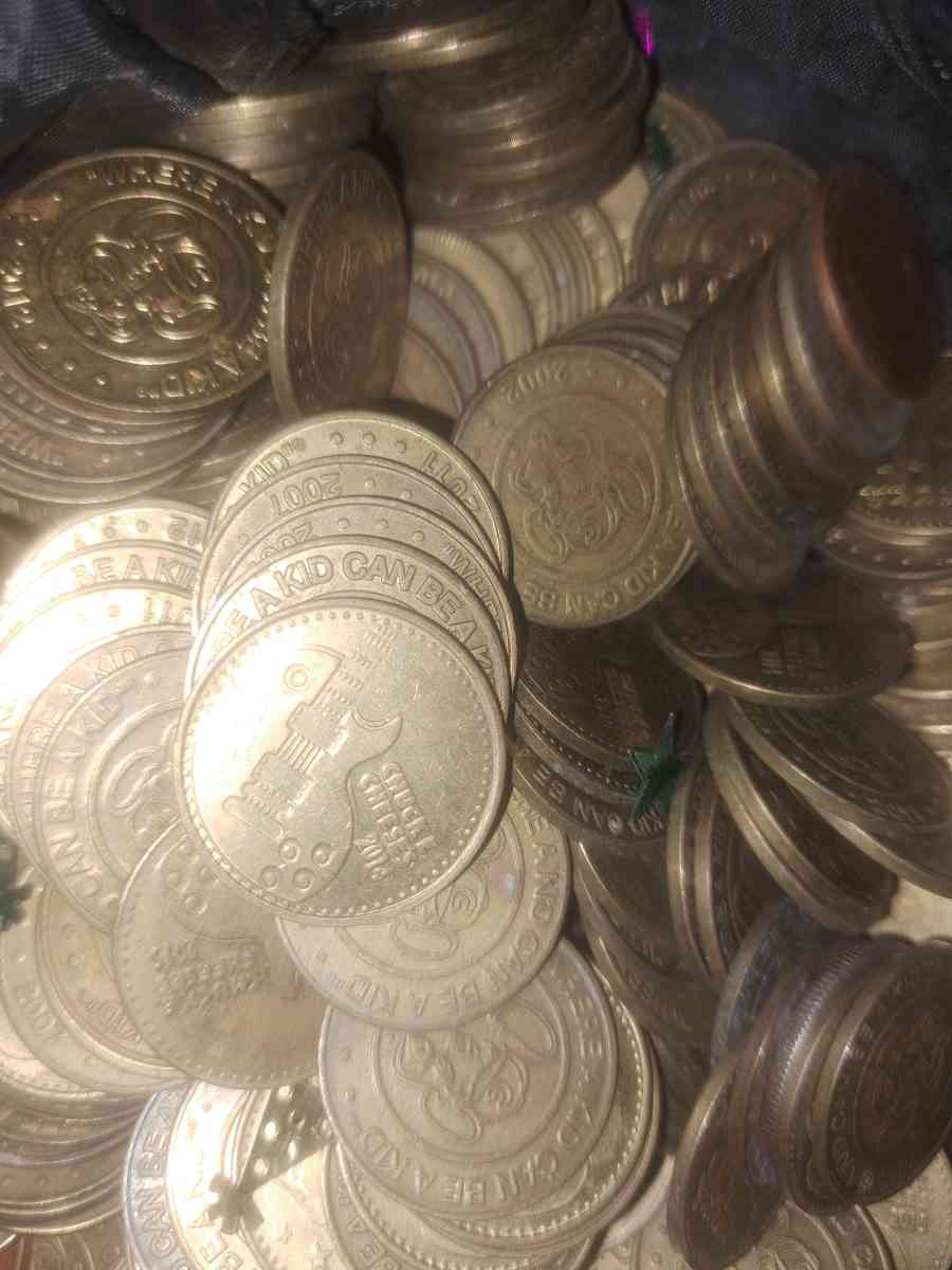 chuck E cheese tokens - Martinsville, Indiana - FleaMarketBay