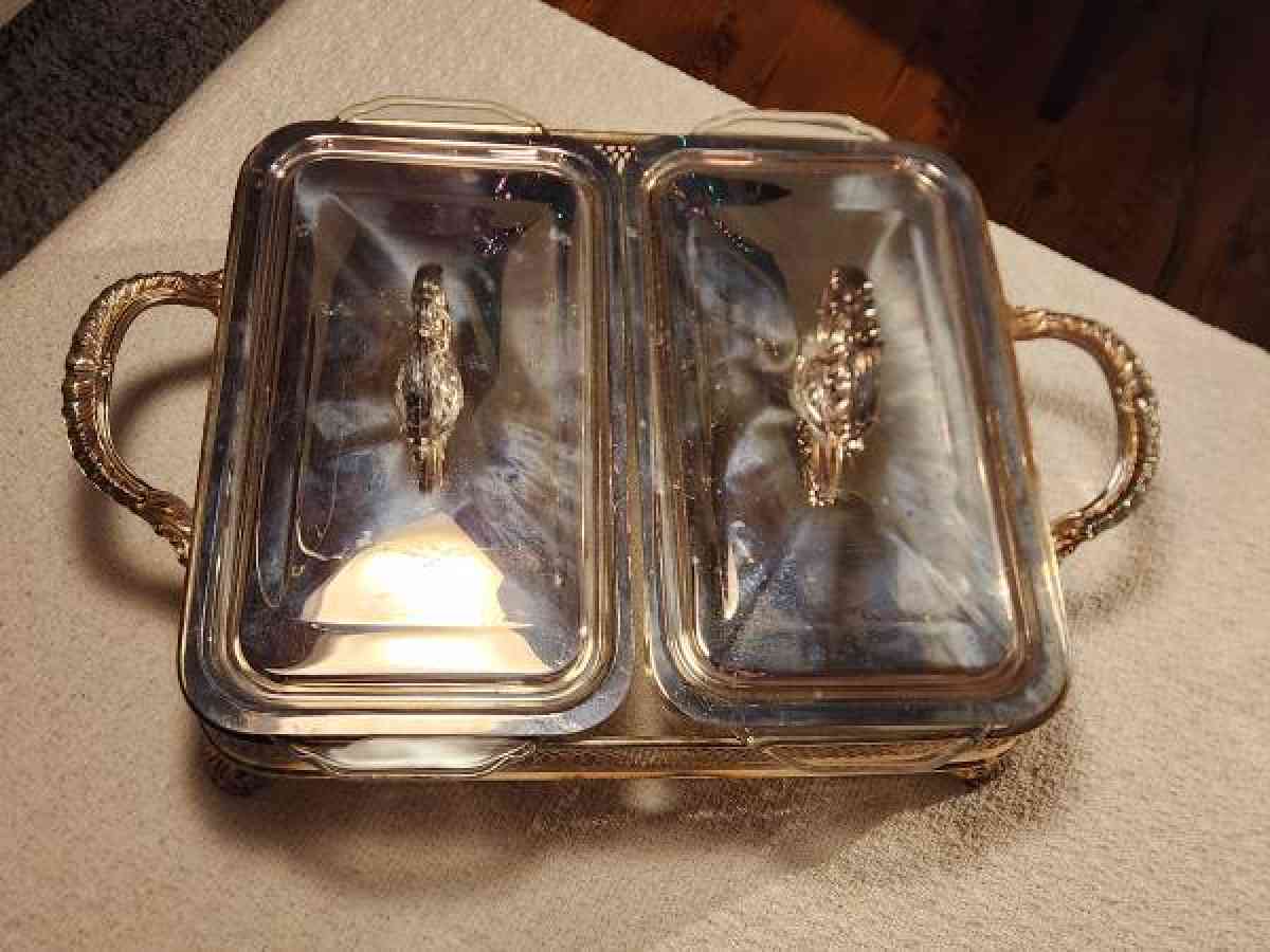 antique serving tray