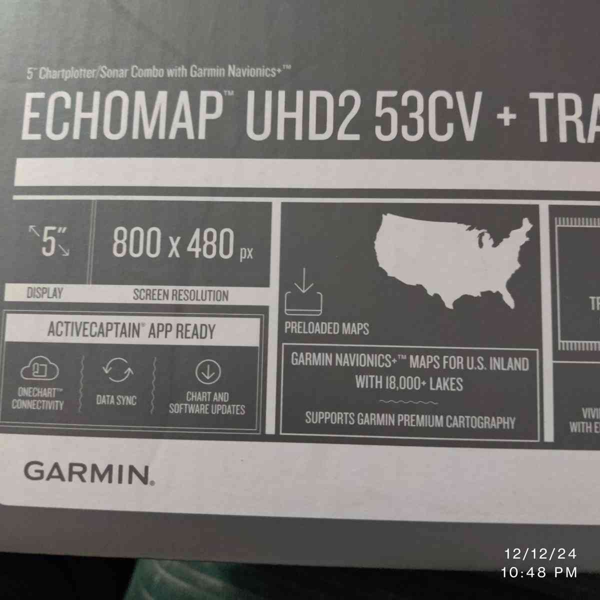 Garmin depth finder with built in navigation