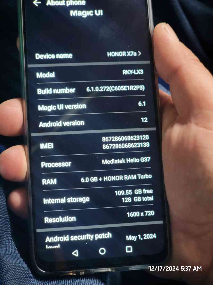 Huawei Honor x7a