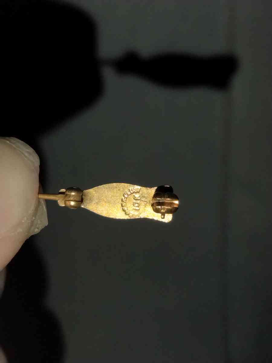 vintage CocaCola 10k yellow gold award pin