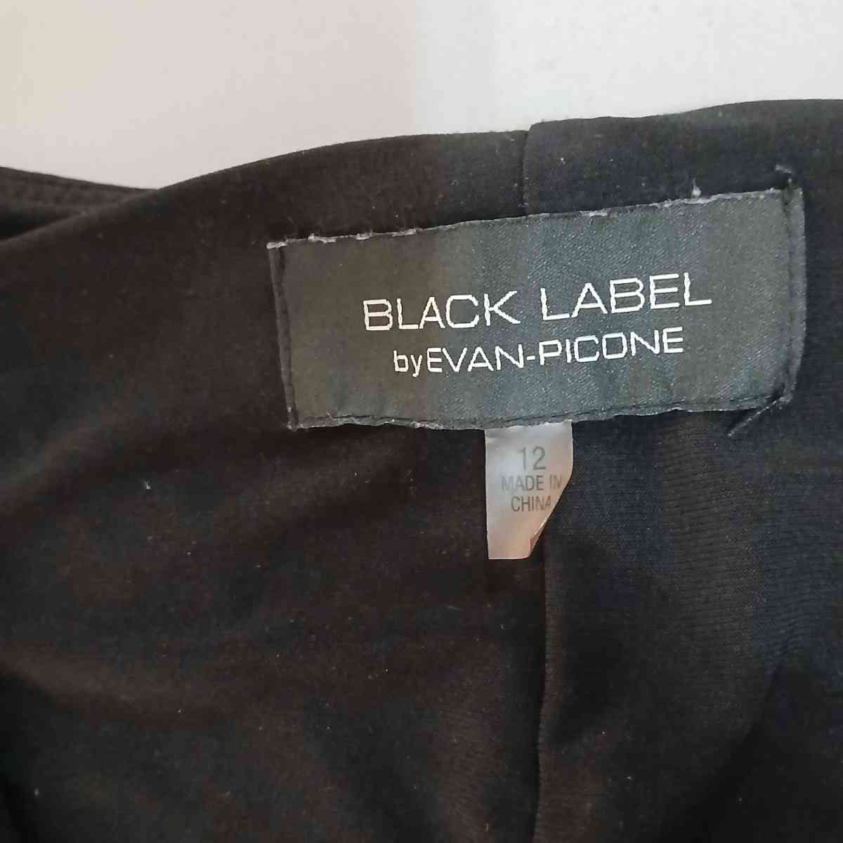 Black Label by Evan Picone Black dress size 12