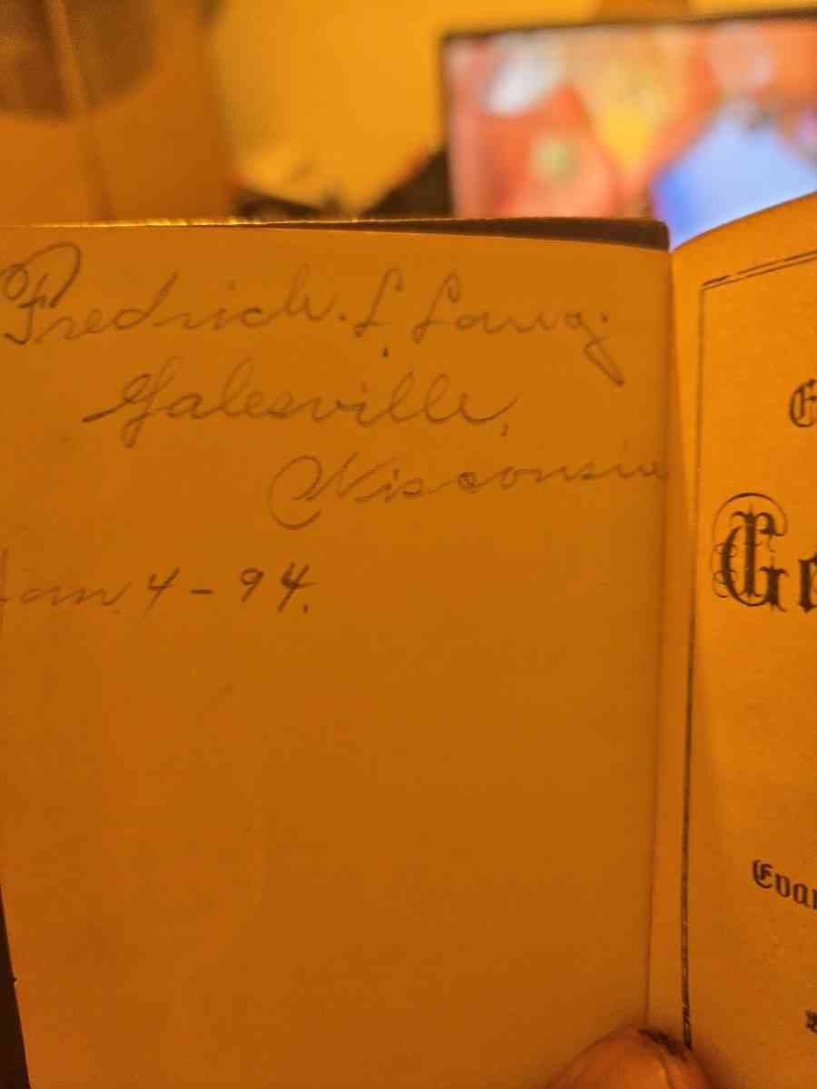 1886 german evangelical Lutheran hymnal