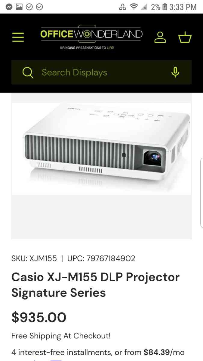 casio projector