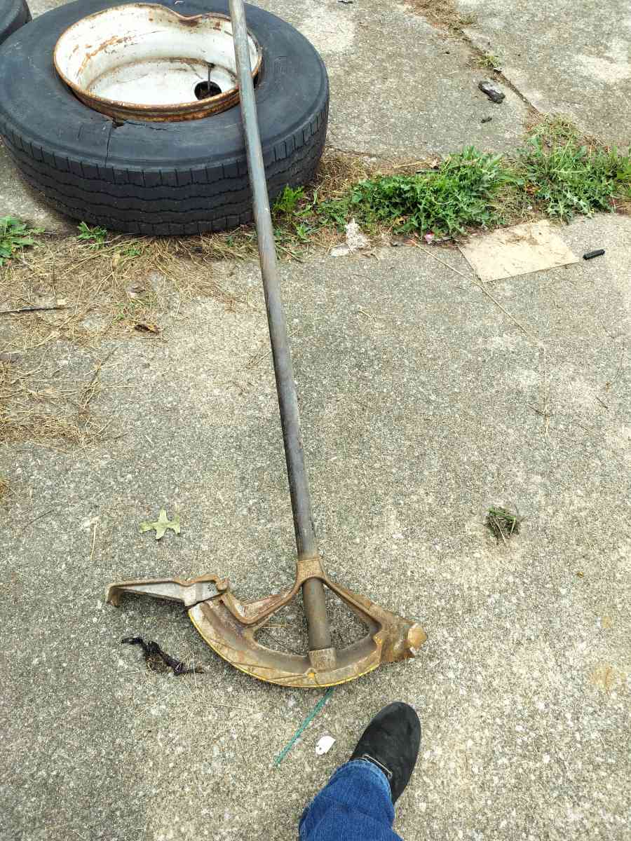 saw tool box vac pipe bender and metal detectors