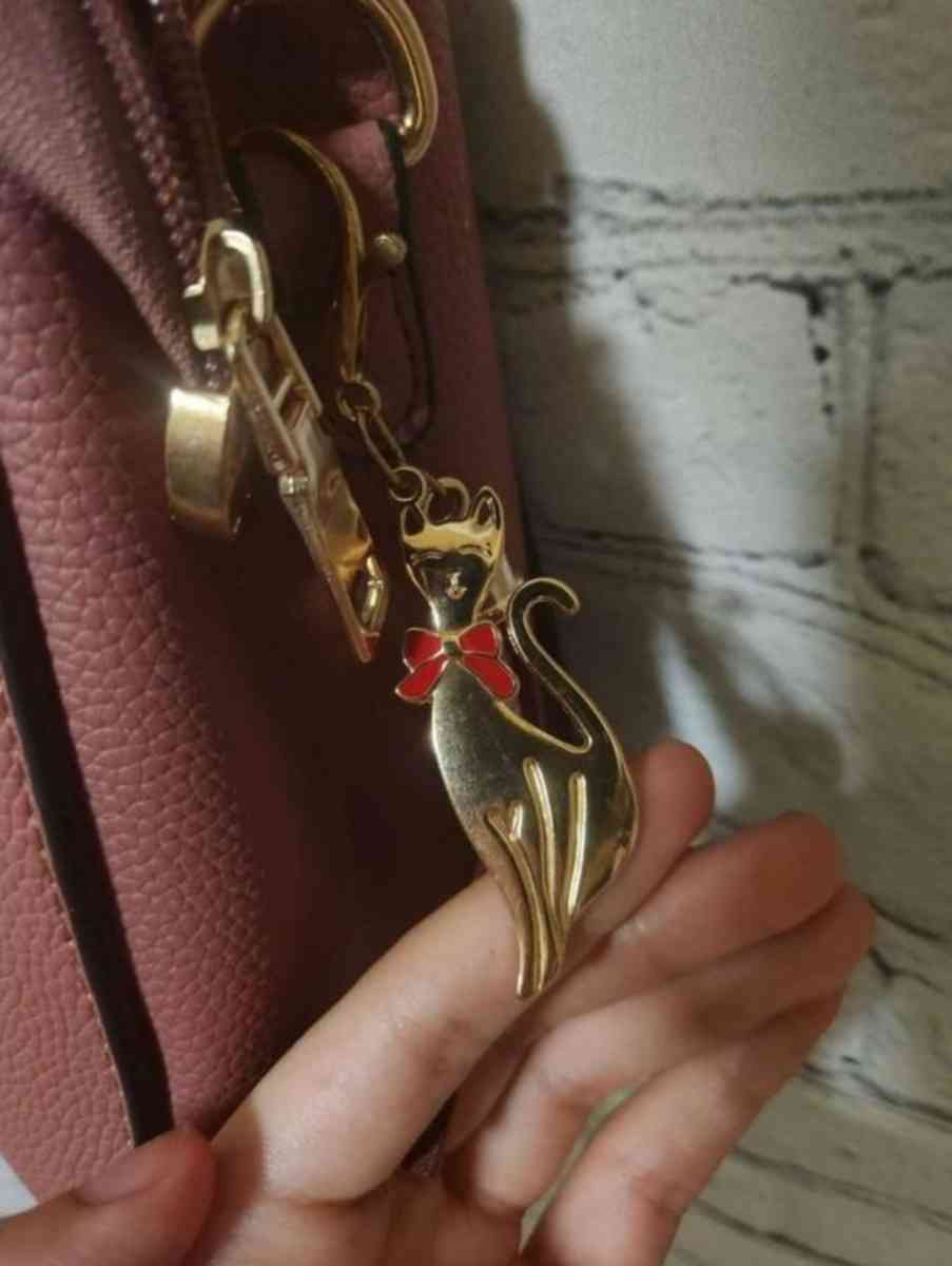 Womens AMVIKS Pink and White Shoulder Bag