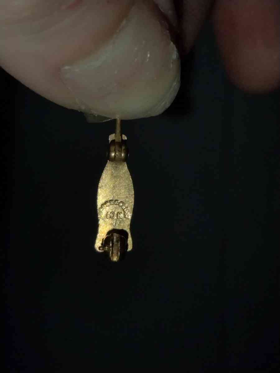 vintage CocaCola 10k yellow gold award pin