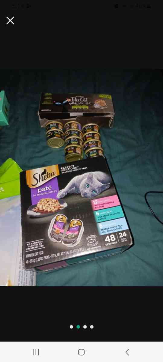 BRAND NEW CAT FOOD AND LITTER