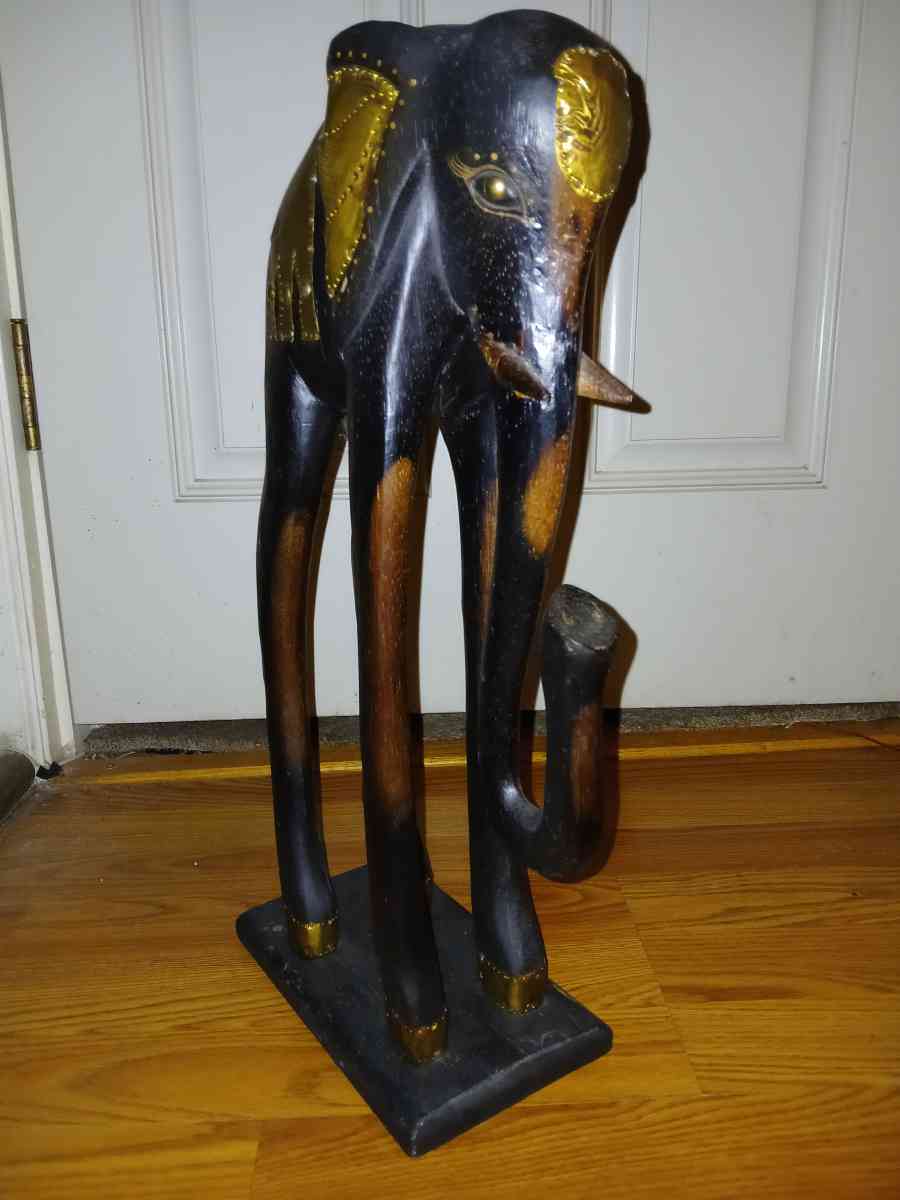 Vintage Handcrafted Elephant - Coeur D Alene, Idaho - FleaMarketBay