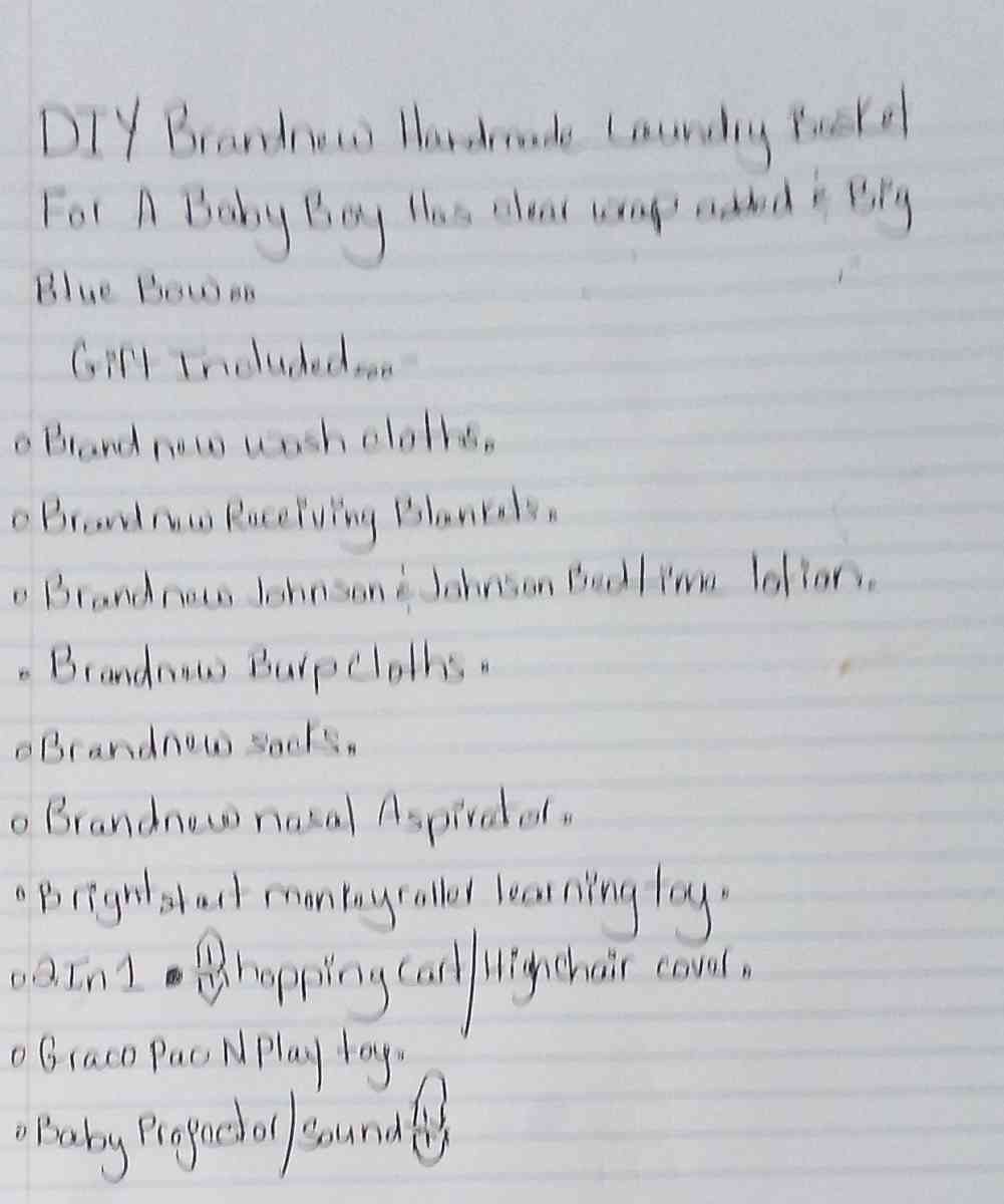 DIY BRANDNEW HANDMADE LAUNDRY BASKET