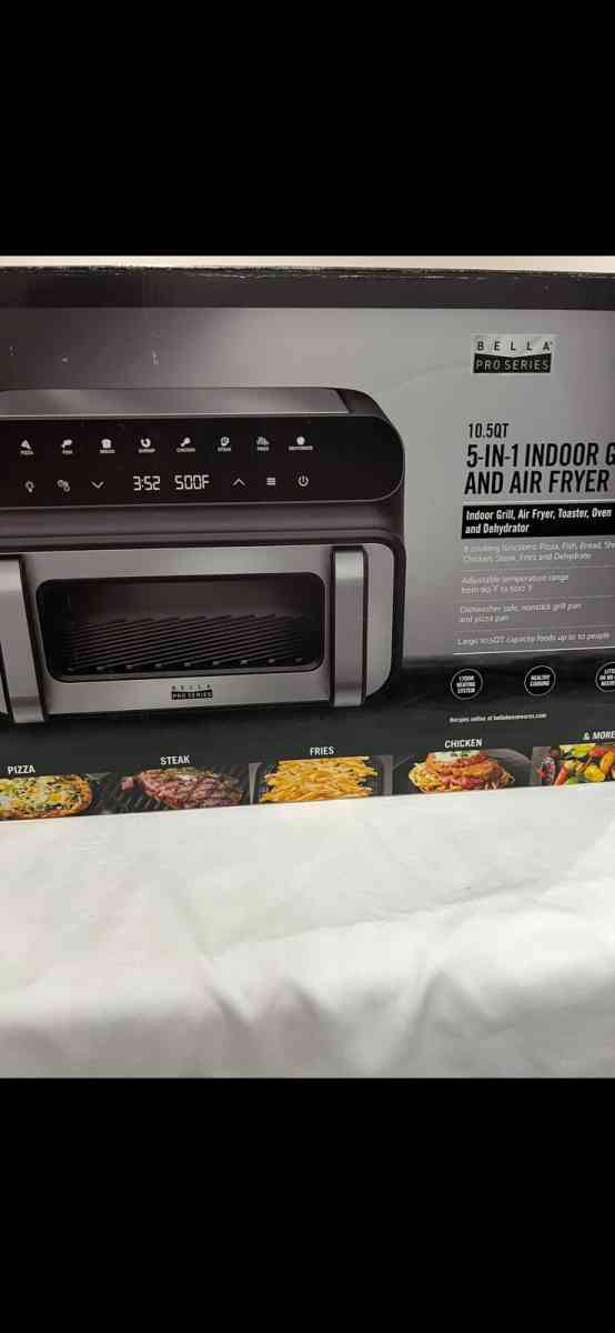 New Open box   bella PRO  105qt Touchscreen 5in1 Indoor Gril