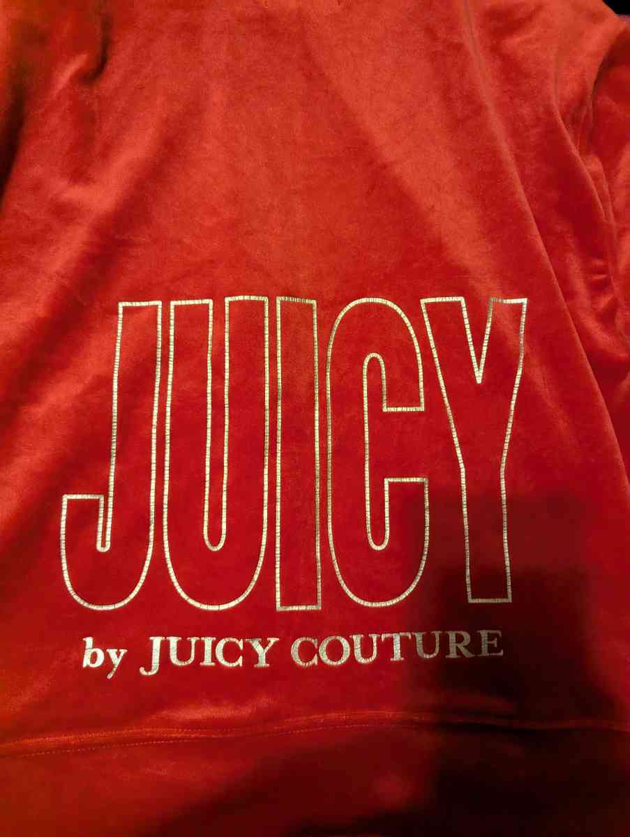 Juicy couture track suit red and black