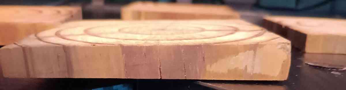 wooden table coasters