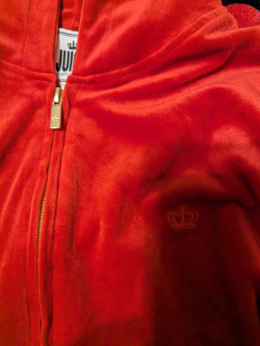 Juicy couture track suit red and black