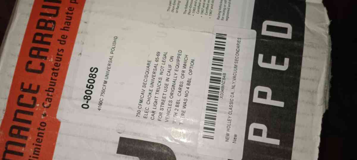 carburetor new in box