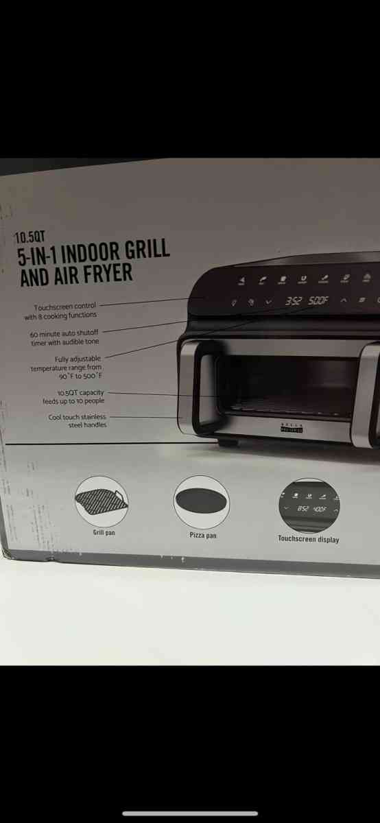 New Open box   bella PRO  105qt Touchscreen 5in1 Indoor Gril