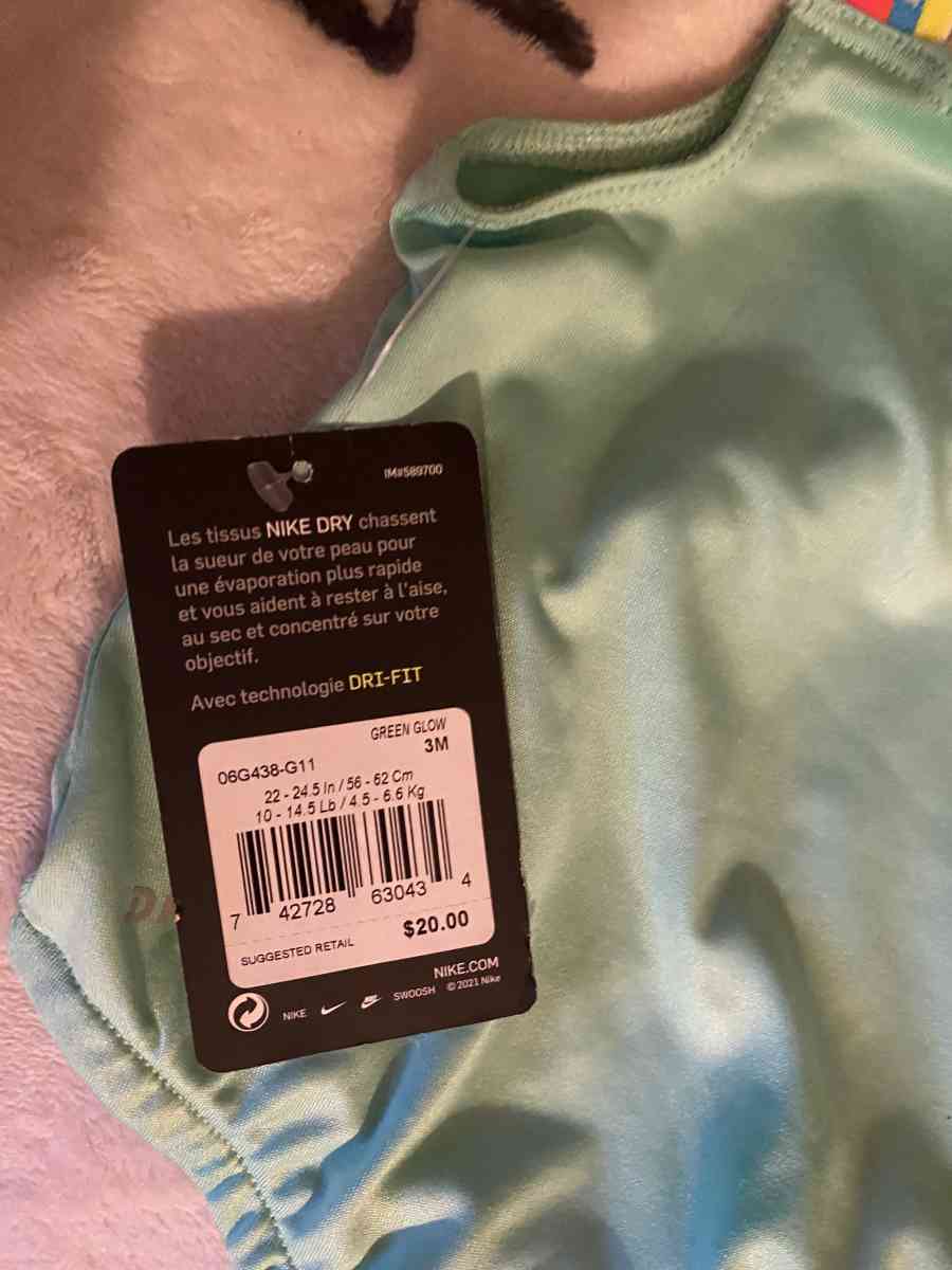 Nike bathing suit for newborn girl