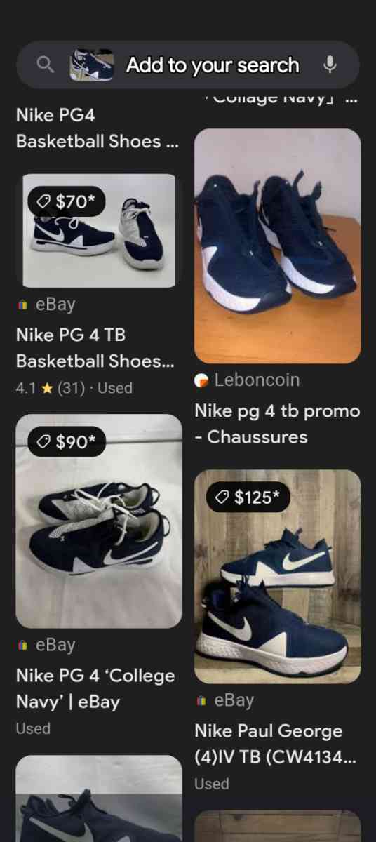 us 7 5 Nike p4 college navy basketball shoes