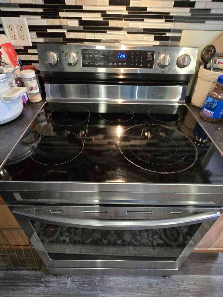 Samsung 30in Glass Top 5 Burners 63cu ft Stove Oven