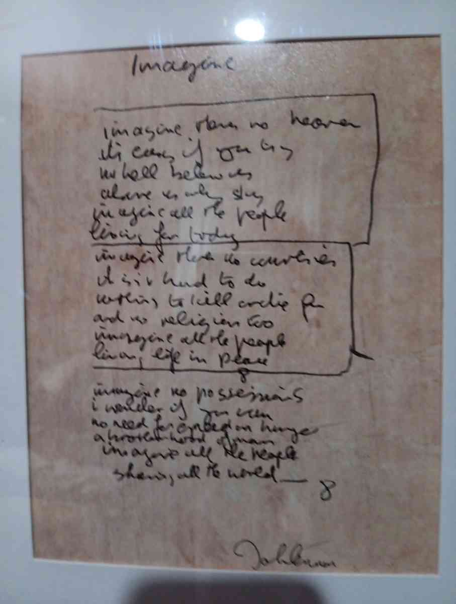 Lyrics to Imagine by john lennon