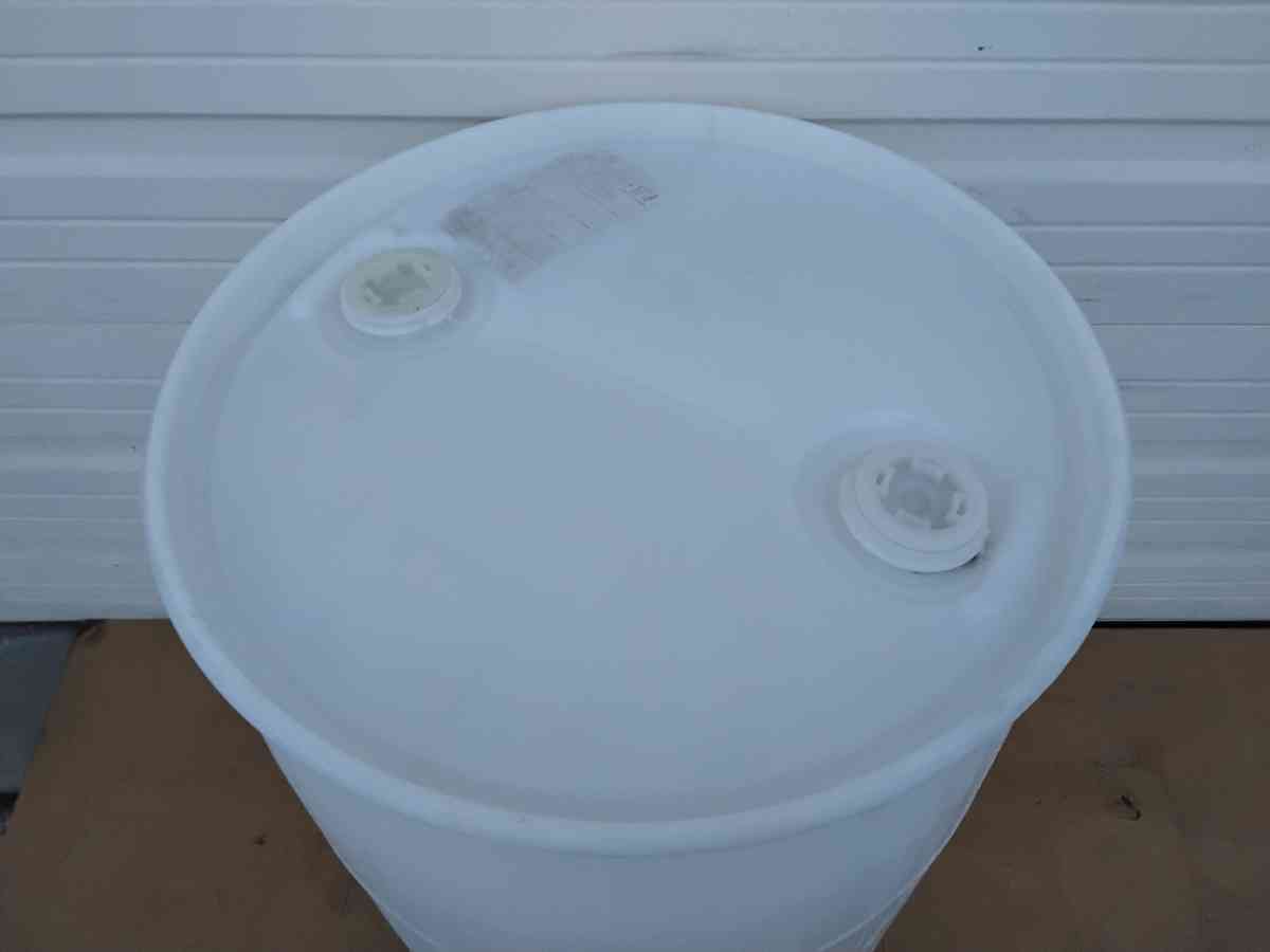 Nice White 55 Gallon Plastic Drum Very Clean and New