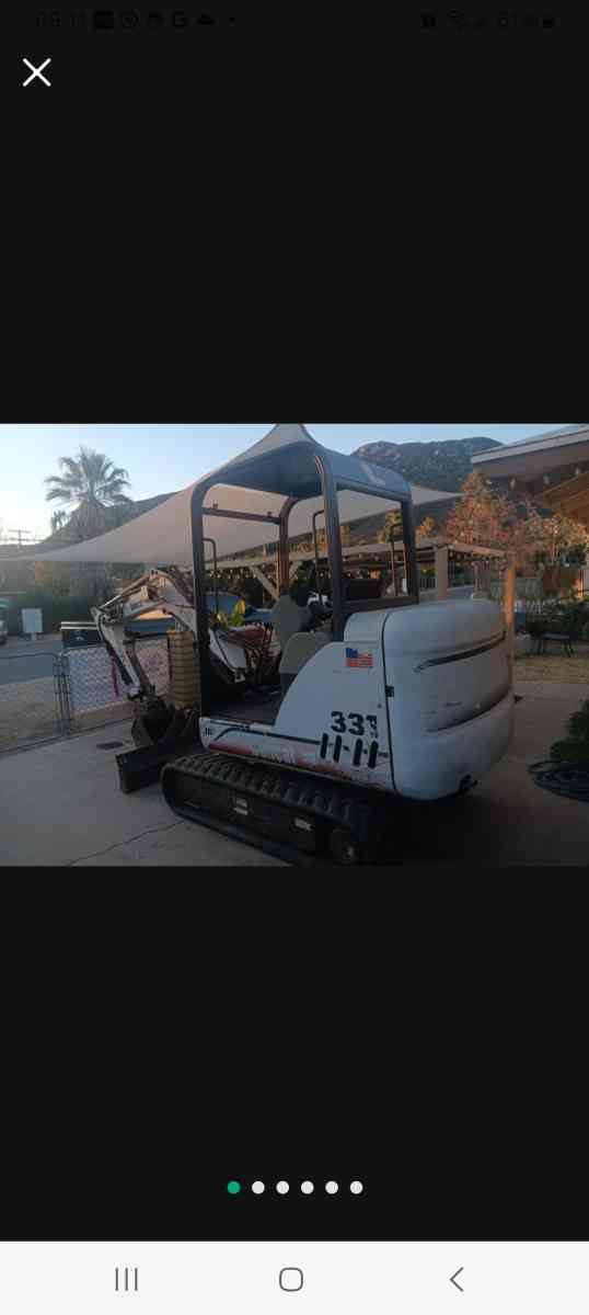 mini escavator bob cat 331D - Lake Elsinore, California - FleaMarketBay
