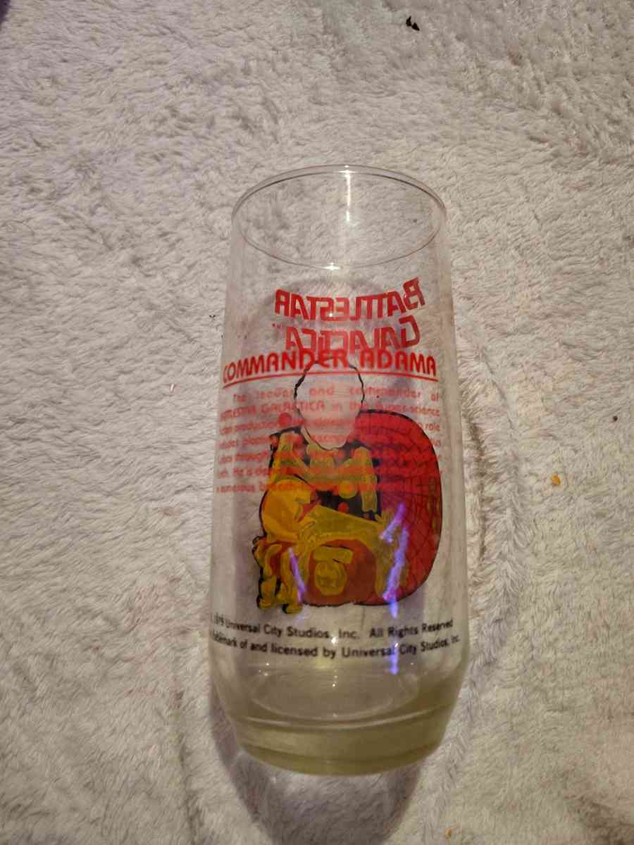 battlestars Galactica glass