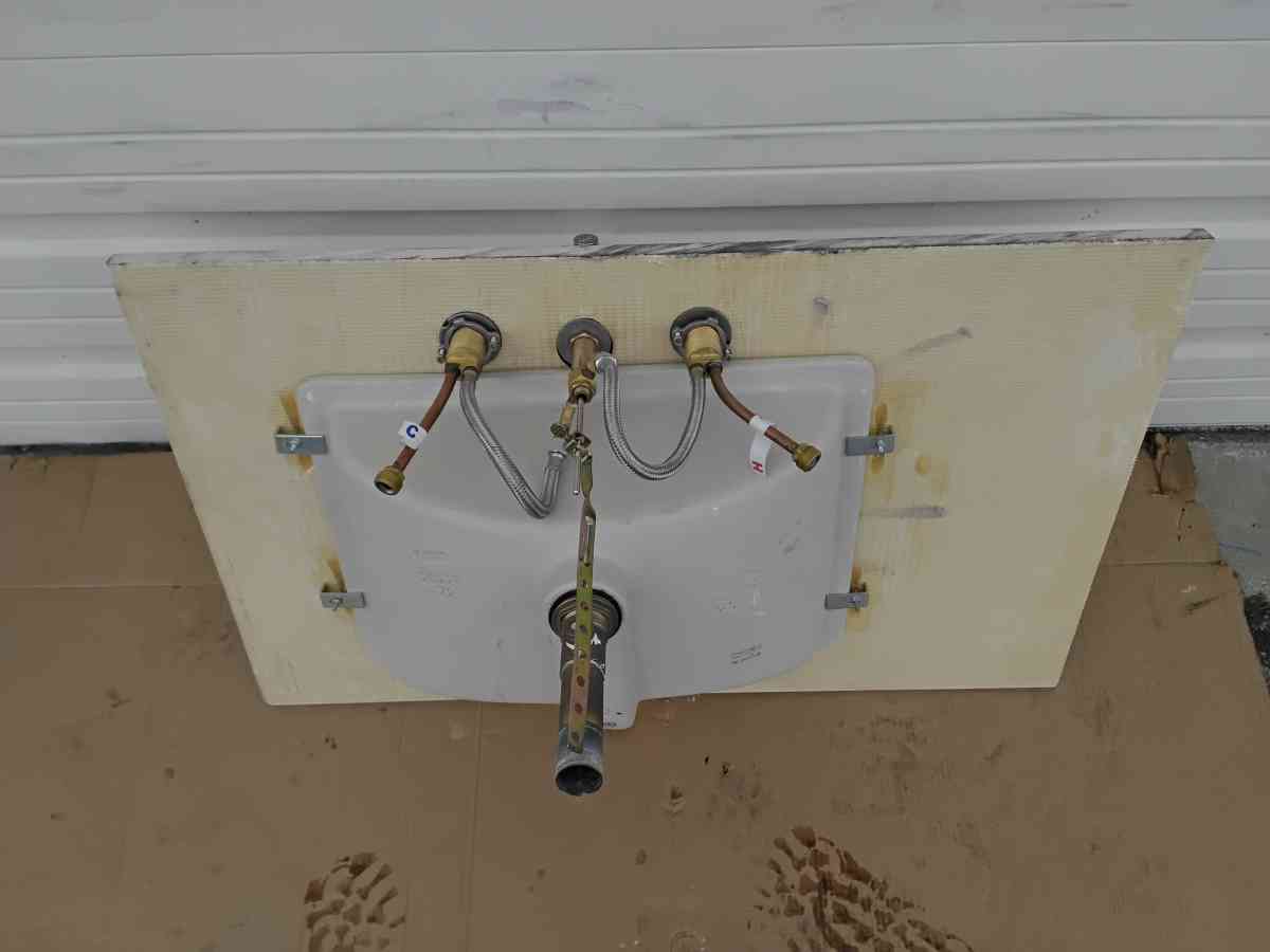 Bathroom Granite Vanity Top with Sink Faucet Display Model