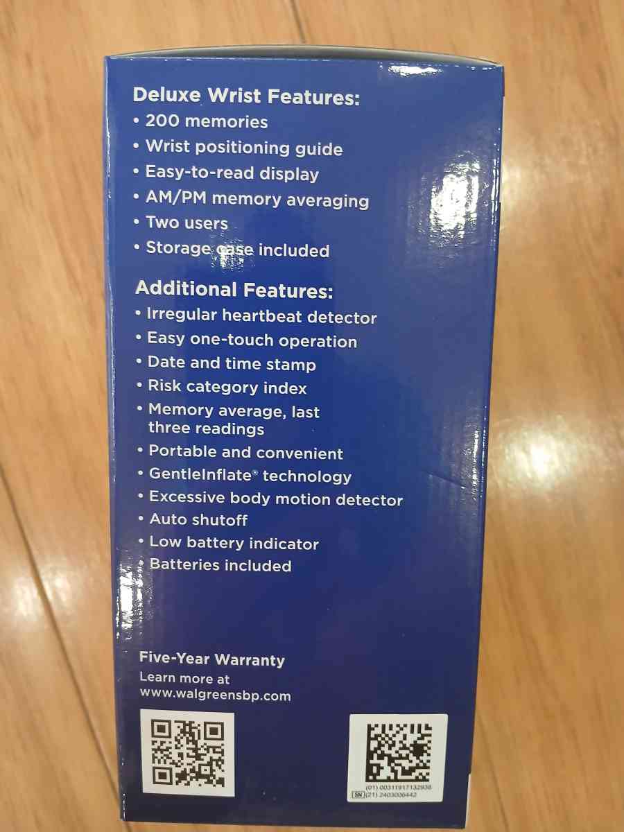 deluxe Wrist Blood Pressure Monitor