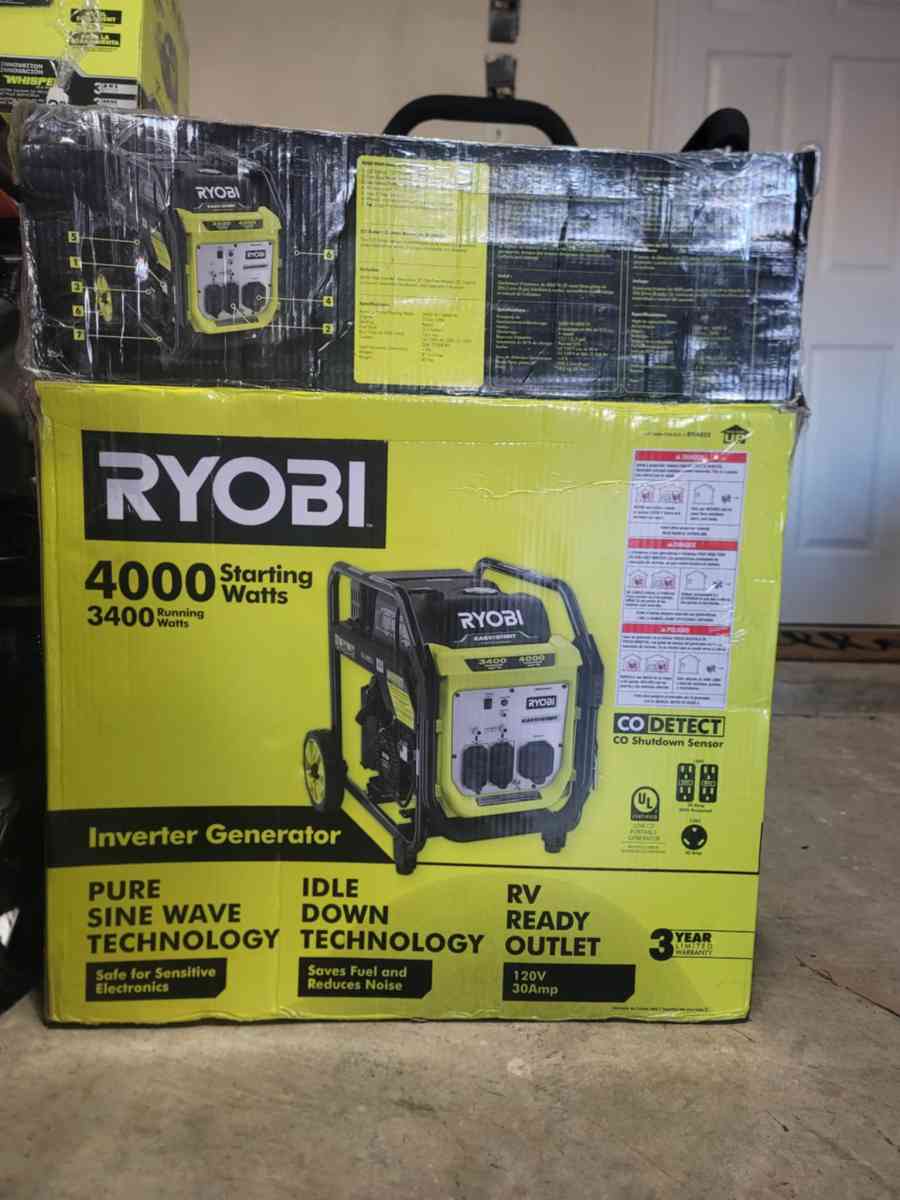 Generador Ryobi 4000 Watts Nuevo Trabajando Muy bien - Houston, Texas - FleaMarketBay