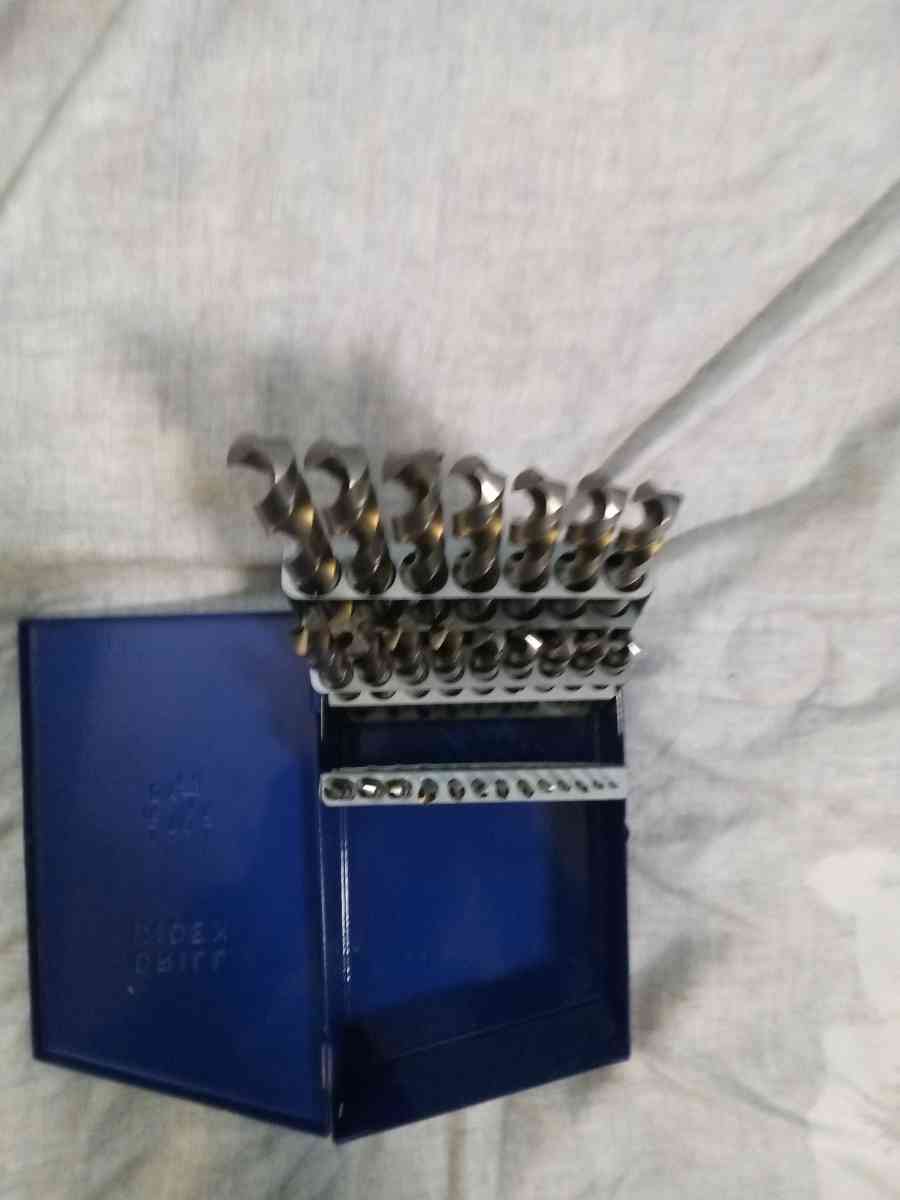 29 piece hardened steel drill bits