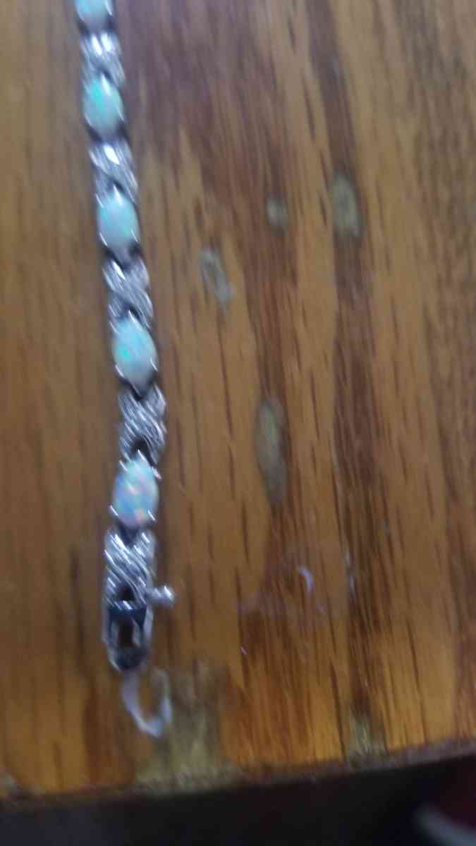 Opal and Diamond Tennis Bracelet