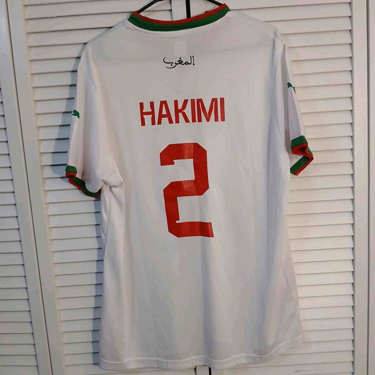 Authentic World Cup Morocco Hakimi Jersey Size 3XL