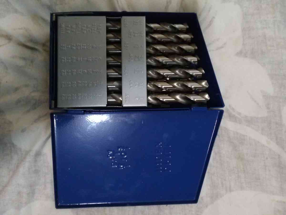 29 piece hardened steel drill bits