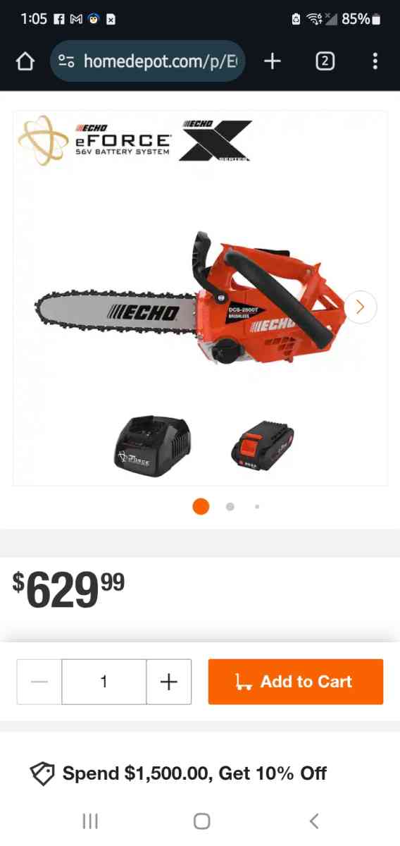 Chaisaw Echo DCS2500T New in Box Working very Well - Katy, Texas - FleaMarketBay