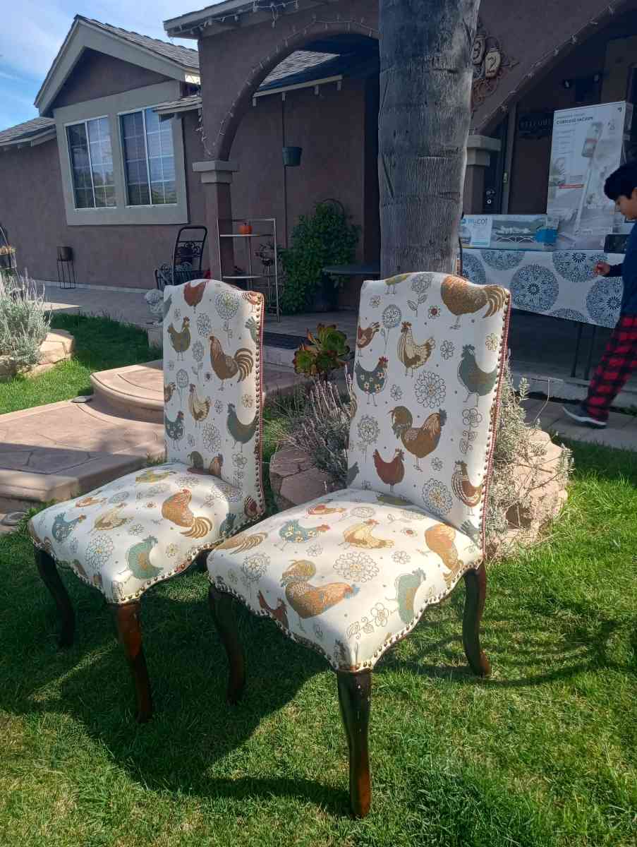 rooster county style chairs 2 - La Puente, California - FleaMarketBay